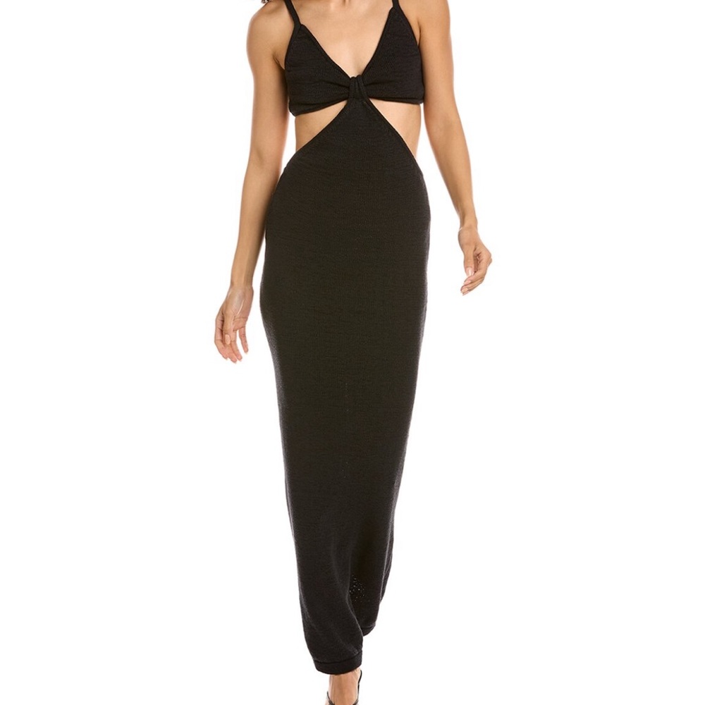 cult gaia Black Cutout Maxi Dress